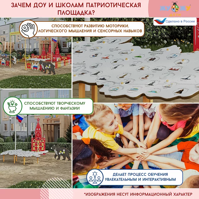 Элемент патриотической площадки "Жу-Жу" - Троицкая башня, Кремль