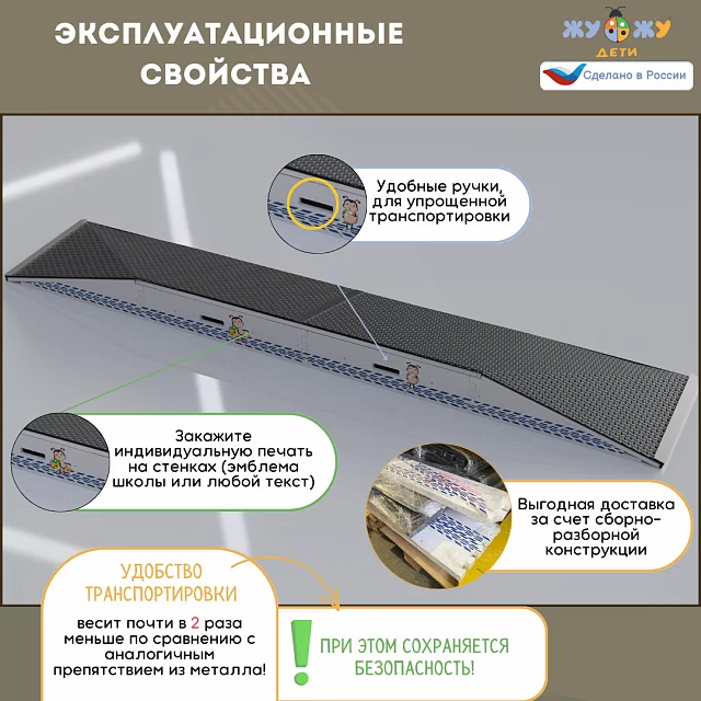 Комплект препятствий "Безопасное колесо" для велосипедистов №1 