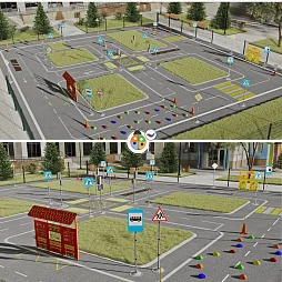 Автогородок с велосипедной зоной "Старт"