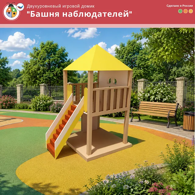 Двухуровневый игровой домик «Башня наблюдателей» 