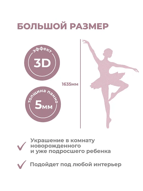 Настенная панель "Балерины"
