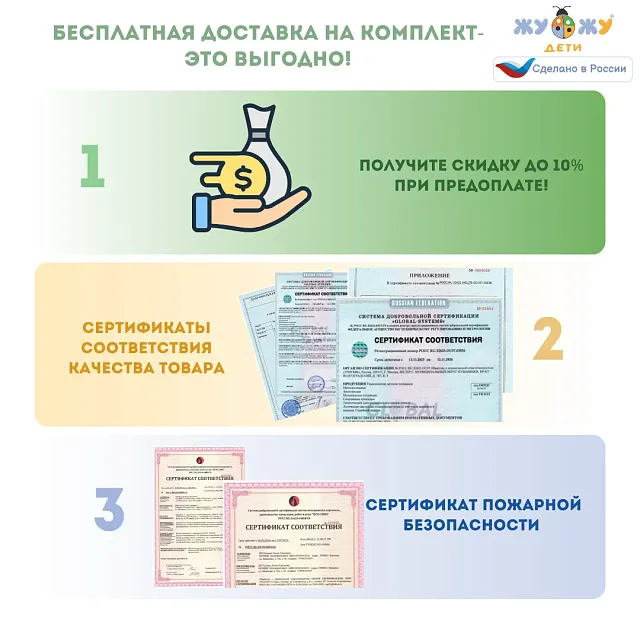 Мягкий манеж для малышей секция "Космонавт", дизайн-серия "Космос"