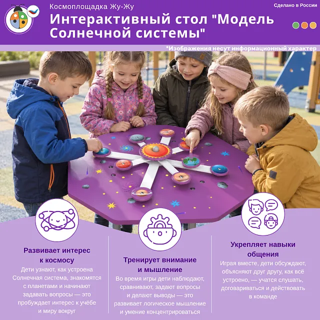 Космоплощадка Жу-Жу: интерактивный стол "Модель Солнечной системы"