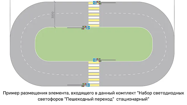 Зона ПДД с электропроводкой Автомобильная тематика