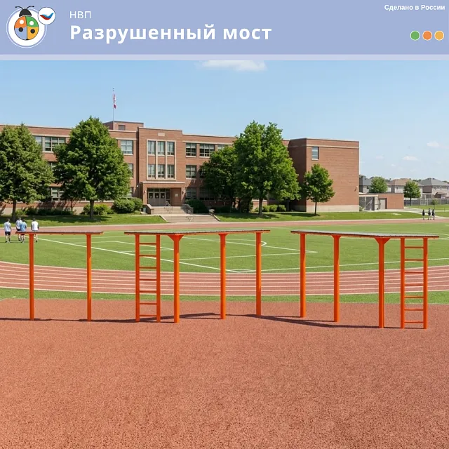 Уличное препятствие для НВП и ОБЖ "Разрушенный мост"