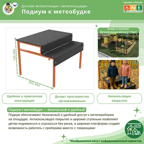 Подиум к метеобудке