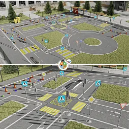 Автогородок с велосипедной зоной "Практика"