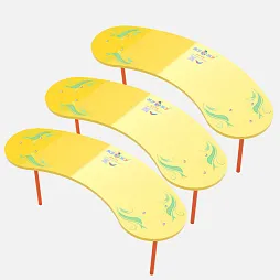 Лавочки фигурные 3 шт NEW