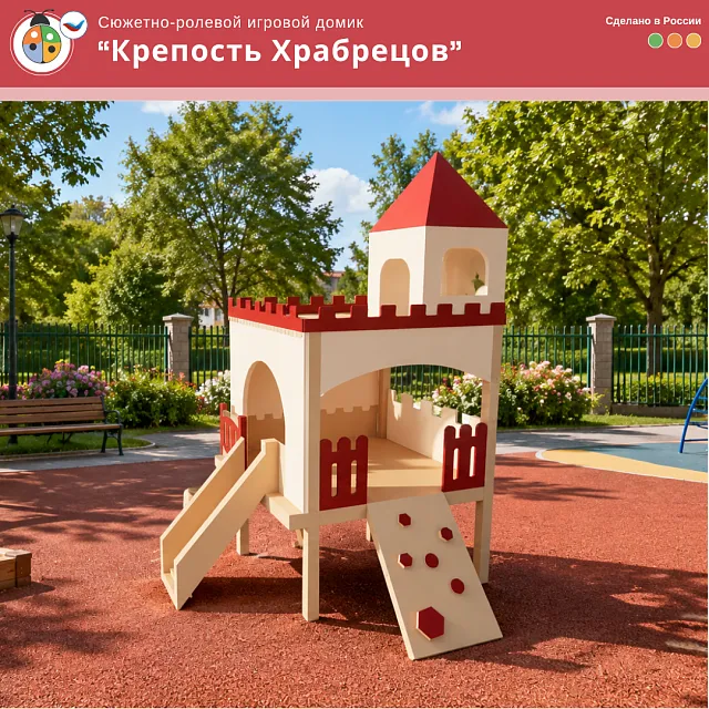 Сюжетно-ролевой игровой домик «Крепость Храбрецов»