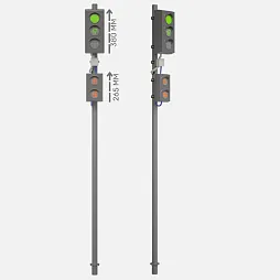 Набор светодиодных светофоров "Пешеходный переход" стационарный 2.0