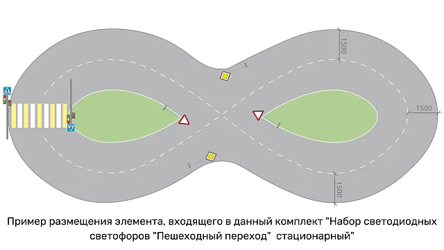 Зона ПДД с электропроводкой Автомобильная тематика
