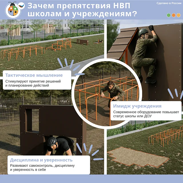 Полоса препятствий №1 по НВП