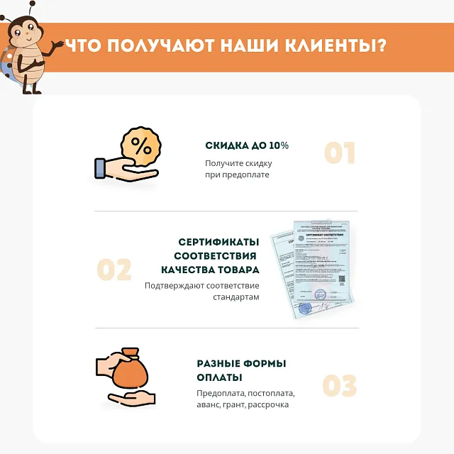 Бизи-стенд "Лиса" декоративно-развивающий