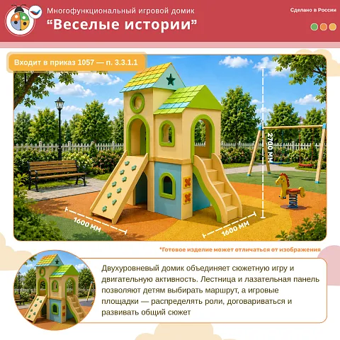 Многофункциональный игровой домик «Веселые истории»