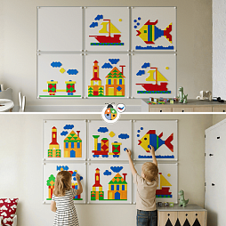 Настенная мозаика "Жу-Жу"- 6 панелей, 450 фигурок