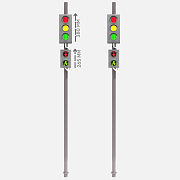 Набор светодиодных светофоров "Пешеходный переход" стационарный 2.0