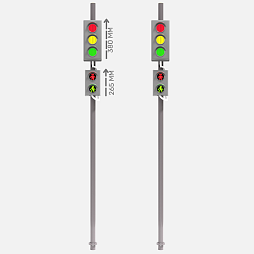 Набор светодиодных светофоров "Пешеходный переход" стационарный 2.0