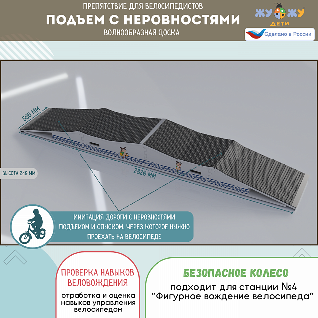 Комплект препятствий "Безопасное колесо" для велосипедистов №2