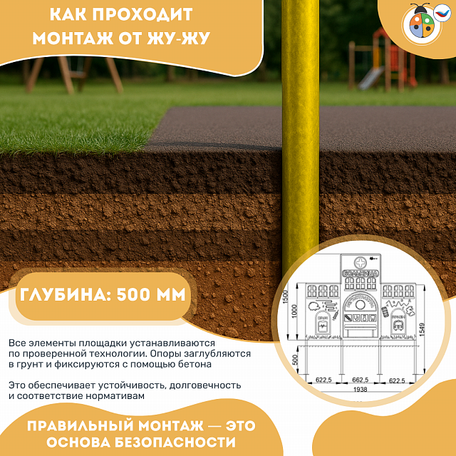 Учебно-игровой макет "Больница" стационарный
