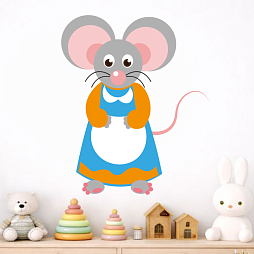 Элемент настенной панели "Теремок" Мышка-норушка