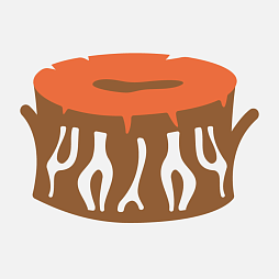 Элемент настенной панели "Теремок" Пенёк