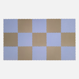 Коврик конструктор для игр и ползания "Жу-Жу", 15 клеток 390 мм, голубо-серый