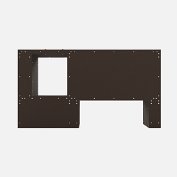 Уличное препятствие для НВП и ОБЖ: "Стенка с двумя проломами"