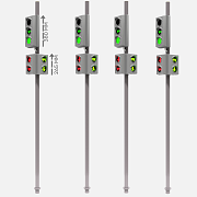 Набор светодиодных светофоров "Четырехсторонний перекресток" стационарный 2.0