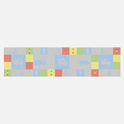 Напольная панель-конструктор "ПДД", мягкий коврик