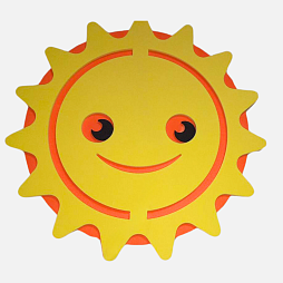 Элемент настенной панели "Солнце", мягкий полимер