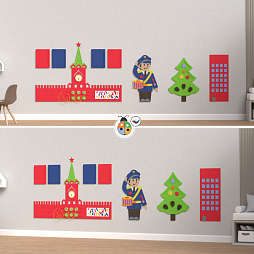 Декоративно-развивающая панель "Кремль"