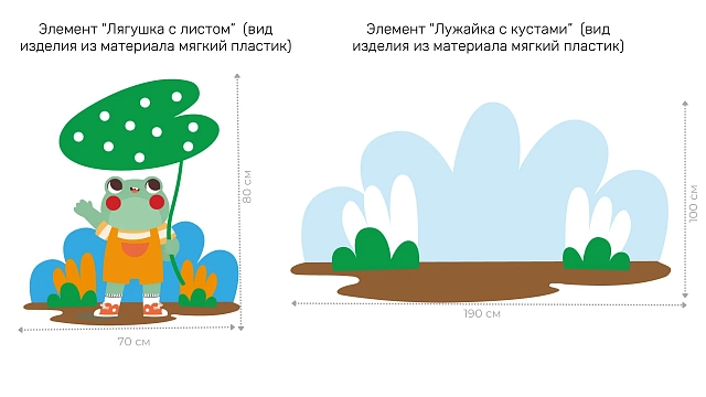 Развивающая настенно-напольная панель мобильная "Серия сказки: Теремок", комплект