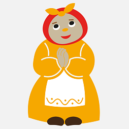 Элемент настенной панели "Теремок" Бабка из сказки