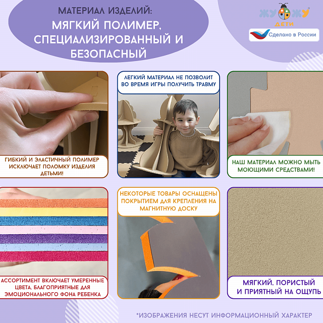 Развивающая настенно-напольная панель мобильная "Пожарная безопасность", комплект