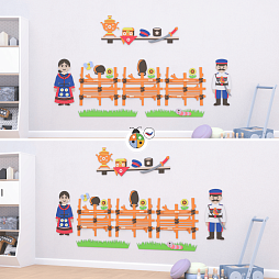 Развивающая настенная панель мобильная "Казак и Казачка" 