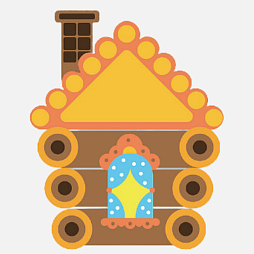 Элемент настенной панели "Теремок" Сказочный домик