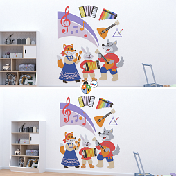 Настенная развивающая панель мобильная “Музыканты”