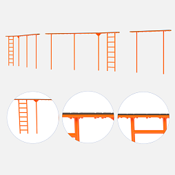  Уличное препятствие для НВП и ОБЖ "Разрушенный мост"