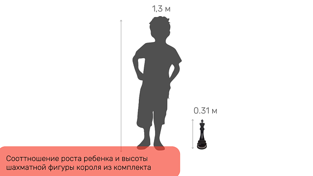 Шахматные фигуры ЖУ-ЖУ напольные "Малые" 32 см