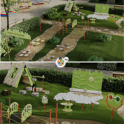 Площадка "Привал на полянке". Комплект 4