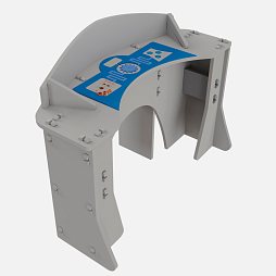 Игровой мягкий сборный стол "РосАтом" с интерактивными элементами