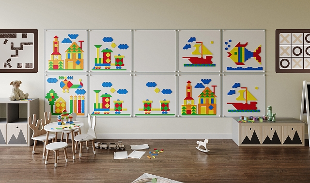 Настенная логическая игра, мозаика Жу-Жу-НИ0001