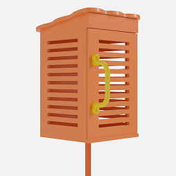 Метеобудка с ручкой и магнитным замком (версия 1.0.)