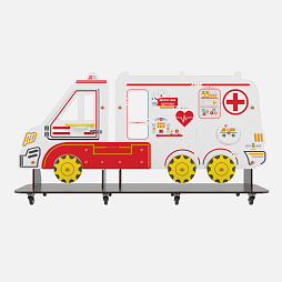 Уличный бизи-борд "Скорая помощь" мобильный