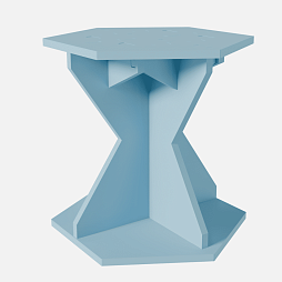 Мягкий игровой стол "Жу-Жу" сборный, форма соты (3 группа)