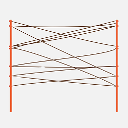 Экоплощадка Жу-Жу: детское препятствие "Паутинка"