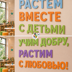 Дизайн-проект настенной декоративной панели "Мотивирующие надписи для интерьера" 1 шт.