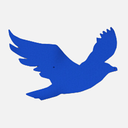 Элемент настенной панели "Птичка", мягкий полимер