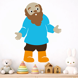 Элемент настенной панели "Теремок" Дедка из сказки