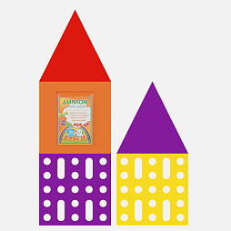 Элемент настенной панели "Домики под краном с крышей" инженерно-логическая